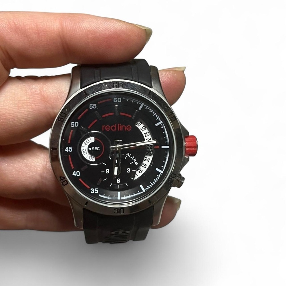 Red Line Black and Silver Watch